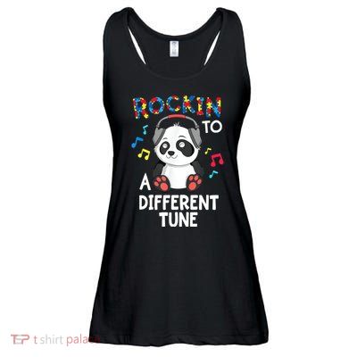 Rockin To A Different Tune Autism Awarness Ladies Essential Flowy Tank