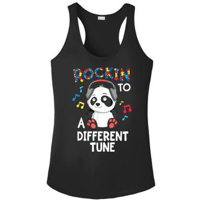 Rockin To A Different Tune Autism Awarness Ladies PosiCharge Competitor Racerback Tank