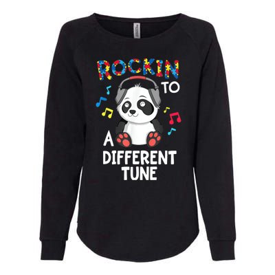 Rockin To A Different Tune Autism Awarness Womens California Wash Sweatshirt