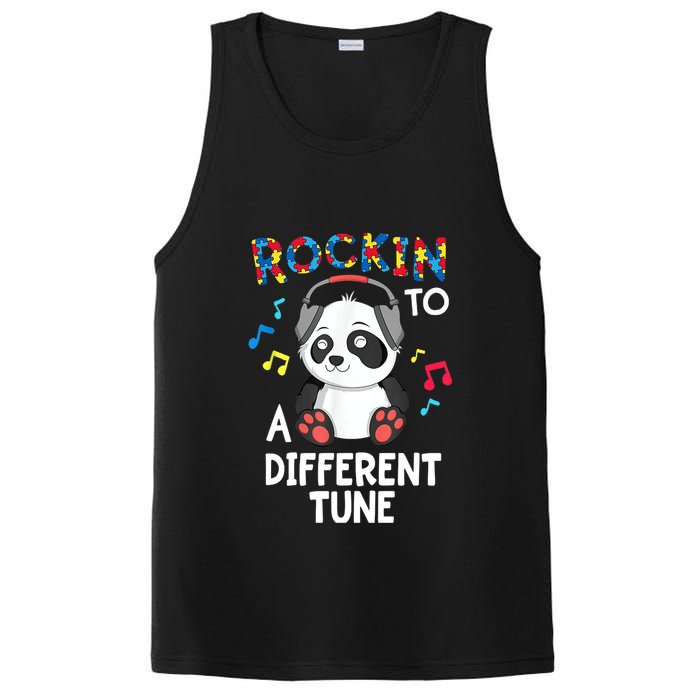 Rockin To A Different Tune Autism Awarness PosiCharge Competitor Tank