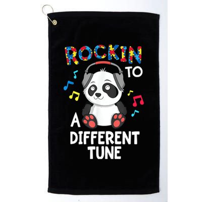 Rockin To A Different Tune Autism Awarness Golf Towel