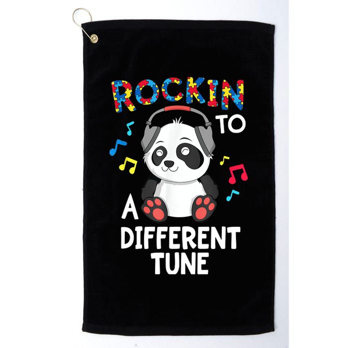 Rockin To A Different Tune Autism Awarness Golf Towel