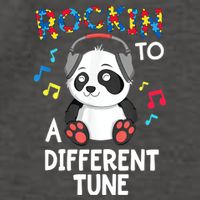Rockin To A Different Tune Autism Awarness Vector Backpack