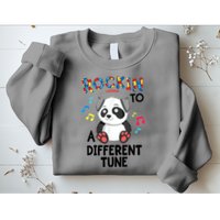 Rockin To A Different Tune Autism Awarness Sweatshirt