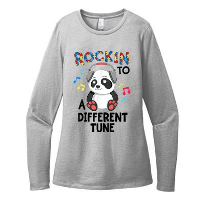 Rockin To A Different Tune Autism Awarness Womens CVC Long Sleeve Shirt