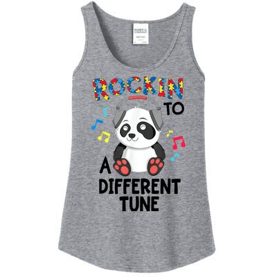 Rockin To A Different Tune Autism Awarness Ladies Essential Tank