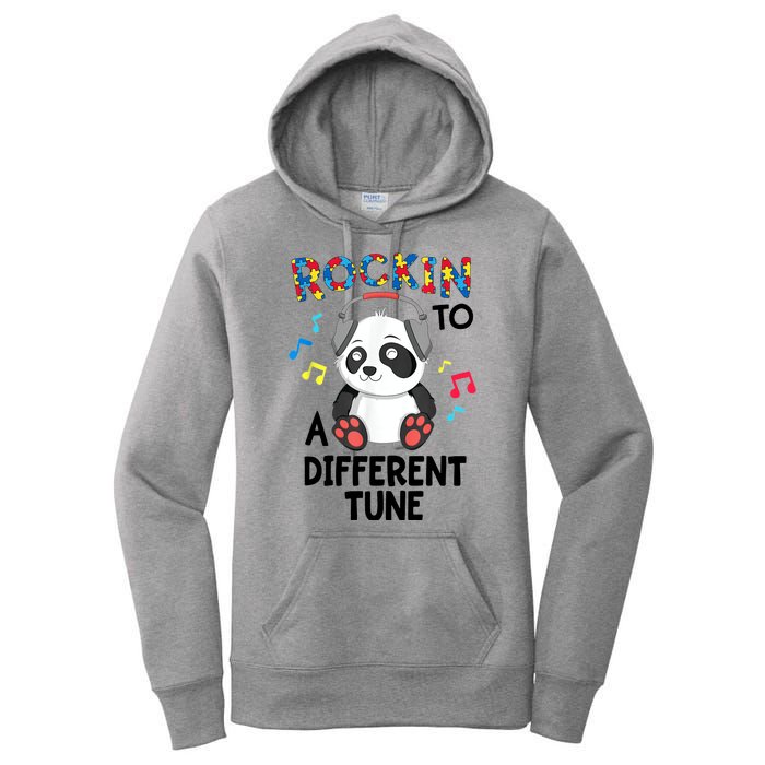 Rockin To A Different Tune Autism Awarness Women's Pullover Hoodie