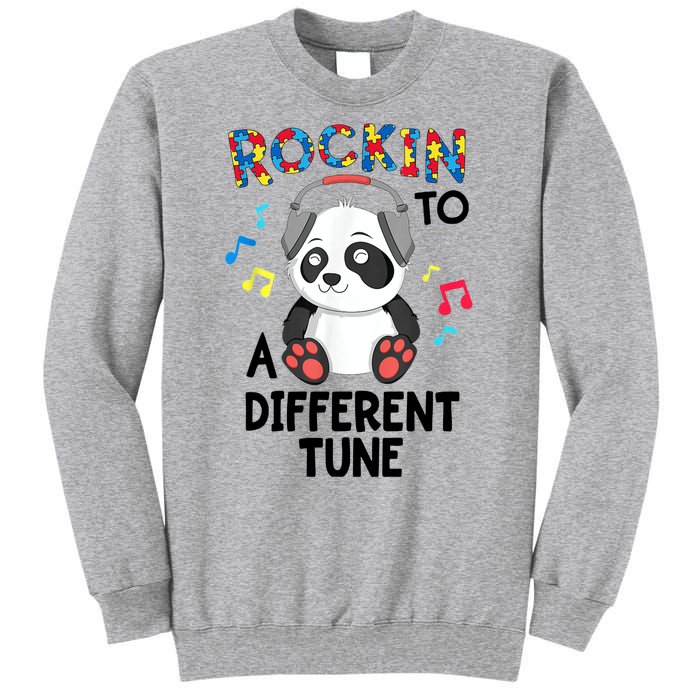 Rockin To A Different Tune Autism Awarness Tall Sweatshirt