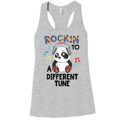 Rockin To A Different Tune Autism Awarness Women's Racerback Tank