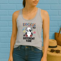 Rockin To A Different Tune Autism Awarness Womens Tank Top
