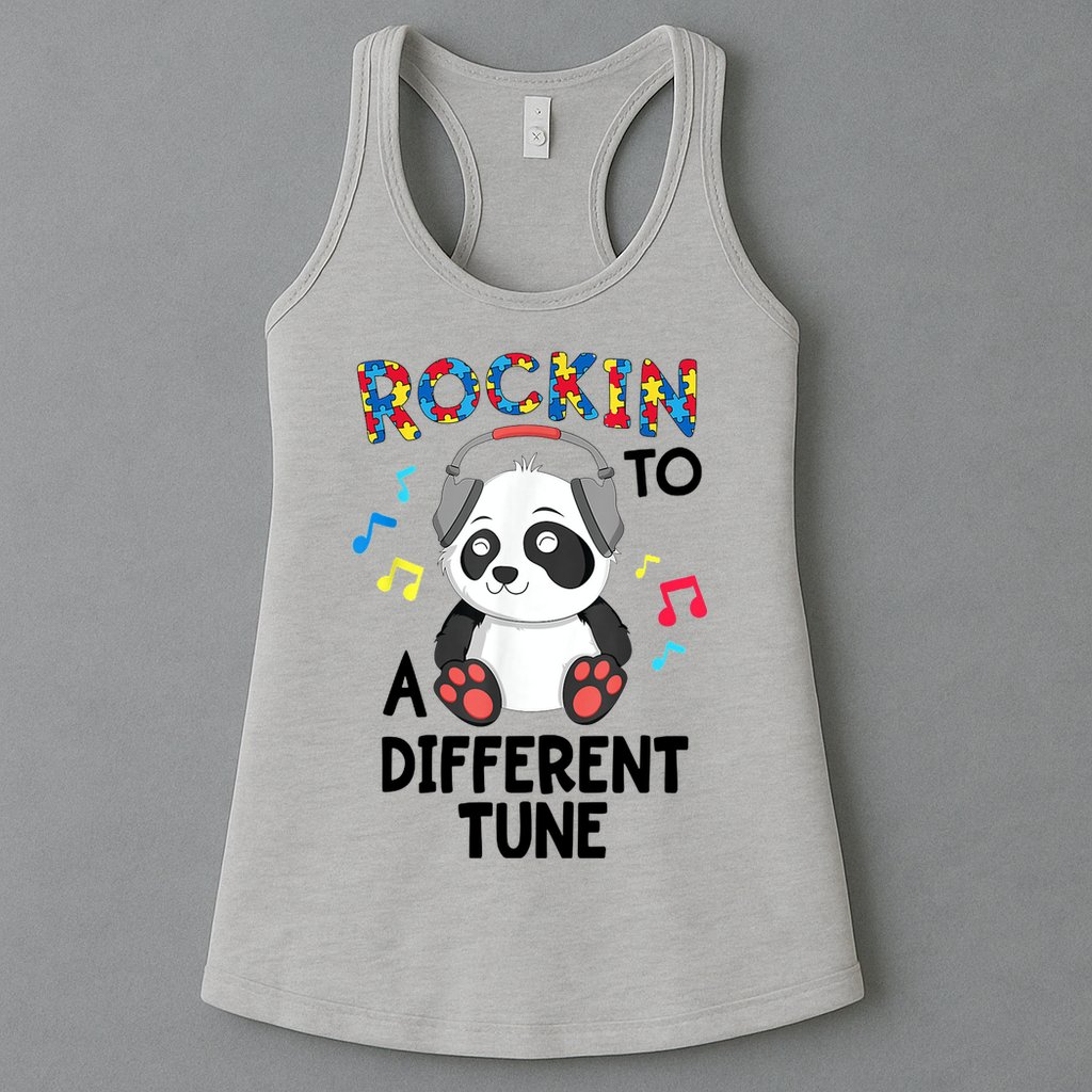 Rockin To A Different Tune Autism Awarness Womens Tank Top