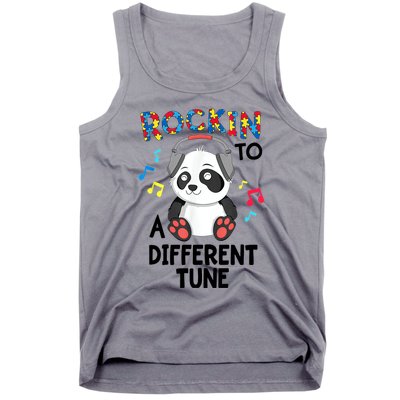 Rockin To A Different Tune Autism Awarness Tank Top