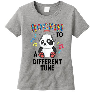 Rockin To A Different Tune Autism Awarness Womens T-Shirt