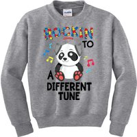 Rockin To A Different Tune Autism Awarness Kids Sweatshirt