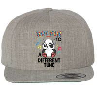 Rockin To A Different Tune Autism Awarness Wool Snapback Cap