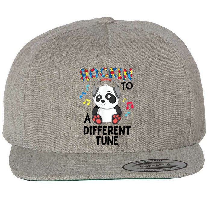 Rockin To A Different Tune Autism Awarness Wool Snapback Cap