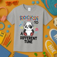 Rockin To A Different Tune Autism Awarness Kids T-Shirt