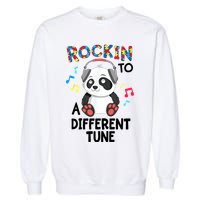 Rockin To A Different Tune Autism Awarness Garment-Dyed Sweatshirt