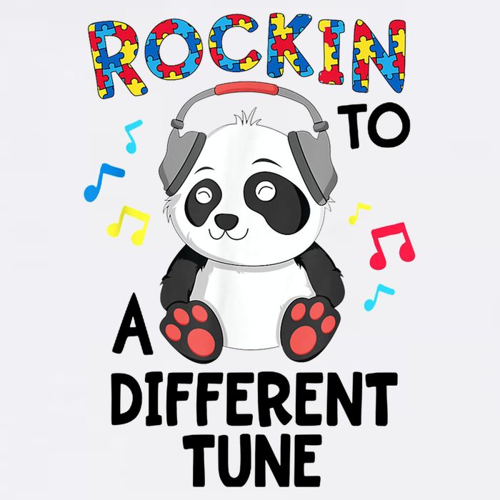 Rockin To A Different Tune Autism Awarness Garment-Dyed Sweatshirt