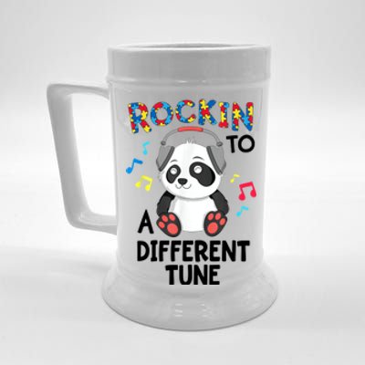 Rockin To A Different Tune Autism Awarness Beer Stein