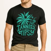 Retro Tanned And Tipsy Beach Summer Vacation Performance Shirt