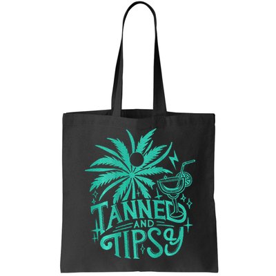 Retro Tanned And Tipsy Beach Summer Vacation Bag