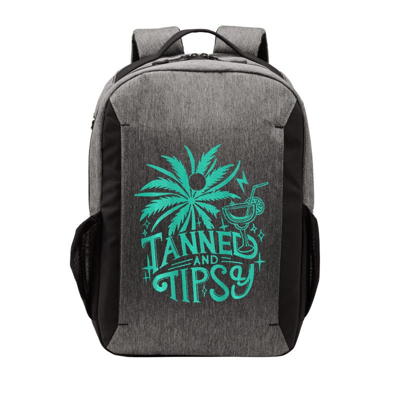 Retro Tanned And Tipsy Beach Summer Vacation Vector Backpack