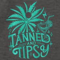 Retro Tanned And Tipsy Beach Summer Vacation Vector Backpack