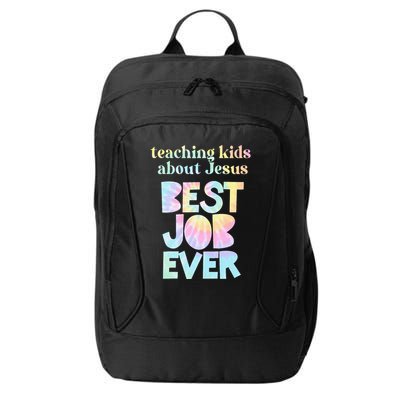 Retro Teaching About Jesus is the Best Job Ever Tie Dye City Backpack