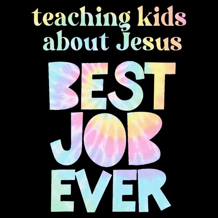 Retro Teaching About Jesus is the Best Job Ever Tie Dye 16 in Basic Backpack