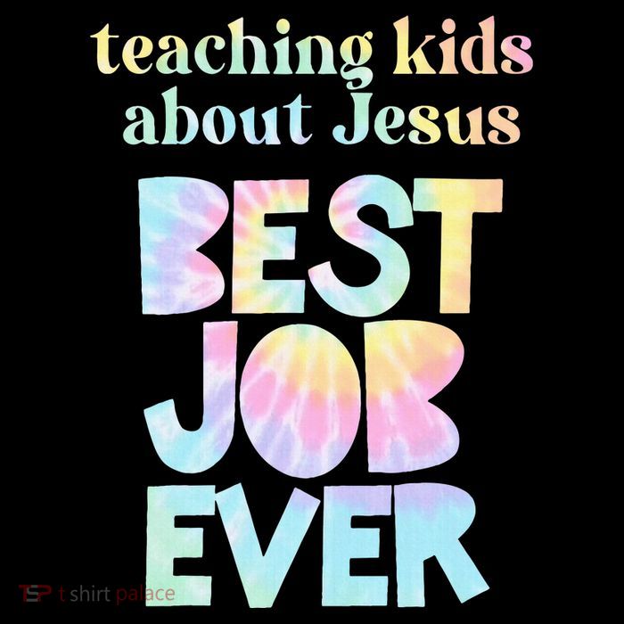 Retro Teaching About Jesus is the Best Job Ever Tie Dye Poster