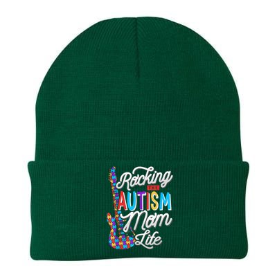 Rocking the Autism Mom life Autism Awareness Knit Cap Winter Beanie