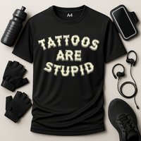 retro Tattoos Are Stupid Cooling Performance Crew T-Shirt