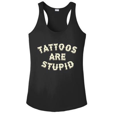 retro Tattoos Are Stupid Ladies PosiCharge Competitor Racerback Tank
