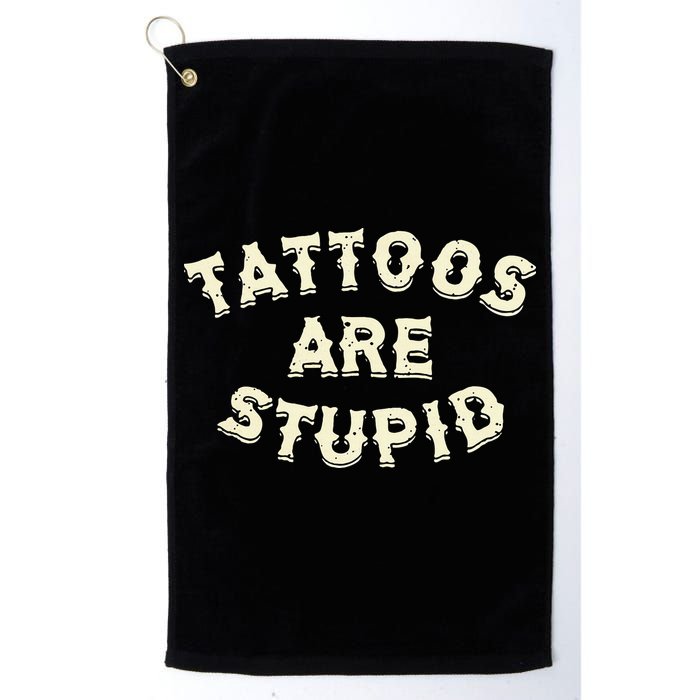 retro Tattoos Are Stupid Golf Towel