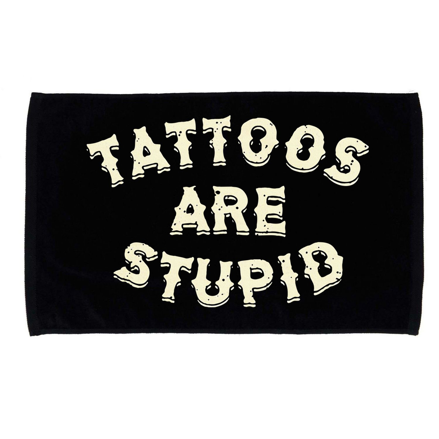 retro Tattoos Are Stupid Microfiber Hand Towel