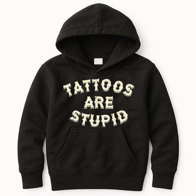 retro Tattoos Are Stupid Kids Hoodie