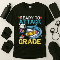 Ready To Attack 3rd Grade Funny Shark 3rd First Day School T-Shirt