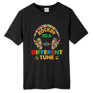 Rockin' To A Different Tune Autistic Awareness Tall Fusion ChromaSoft Performance T-Shirt