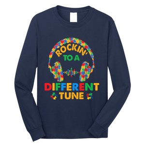 Rockin' To A Different Tune Autistic Awareness Long Sleeve Shirt