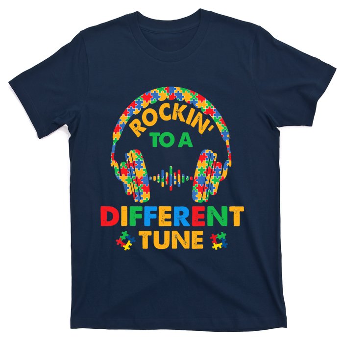 Rockin' To A Different Tune Autistic Awareness T-Shirt