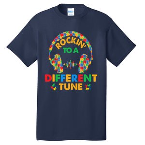 Rockin' To A Different Tune Autistic Awareness Tall T-Shirt