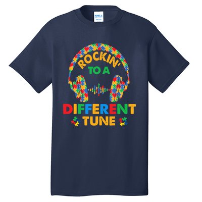 Rockin' To A Different Tune Autistic Awareness Tall T-Shirt