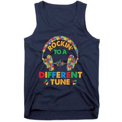 Rockin' To A Different Tune Autistic Awareness Tank Top