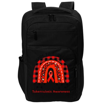 Rainbow Tuberculosis Awareness Red Ribbon World TB Day Impact Tech Backpack