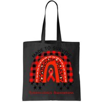 Rainbow Tuberculosis Awareness Red Ribbon World TB Day Tote Bag