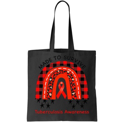 Rainbow Tuberculosis Awareness Red Ribbon World TB Day Tote Bag