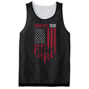 Radiology Tech American Flag Usa Xray Technologist Gift Mesh Reversible Basketball Jersey Tank