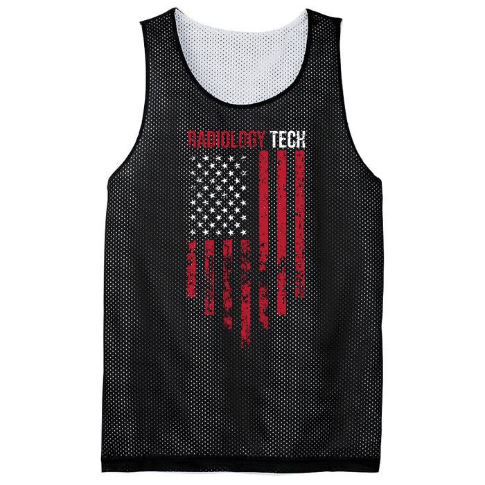 Radiology Tech American Flag Usa Xray Technologist Gift Mesh Reversible Basketball Jersey Tank