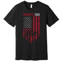 Radiology Tech American Flag Usa Xray Technologist Gift Premium T-Shirt